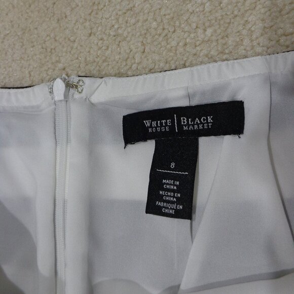 White House Black Market Woman’s Multicolored Striped Skirt Size 8 - Picture 5 of 8